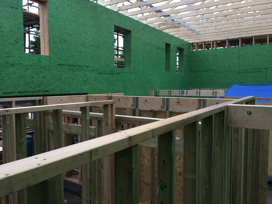 Passive House under construction in Nailsea, near Bristol, by green building experts Greenheart
