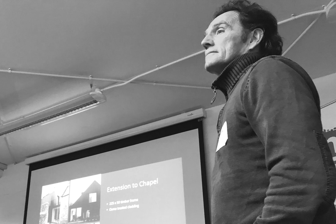 Malcolm McMahon at the 'Building With Timber' event in Bristol